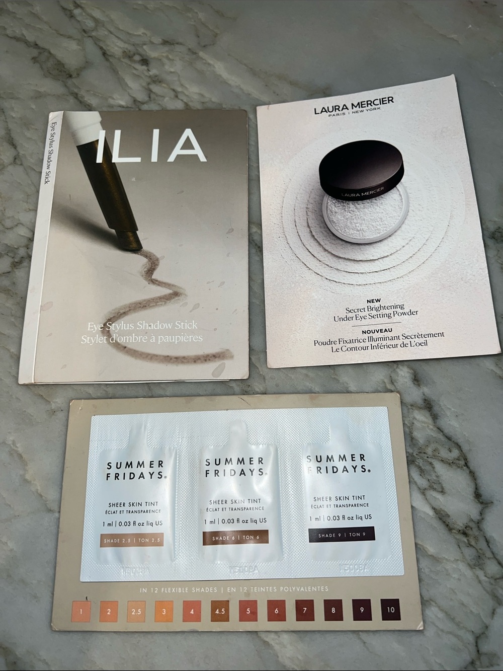 Luxury Beauty Sample Trio — Laura Mercier • ILIA • Summer Fridays